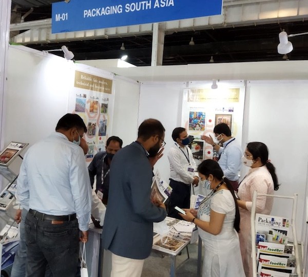 The Packaging South Asia stand M01 at the IndiaCorr Expo and India Folding Carton Show at the Greater Noida Expo Center Photo PSA