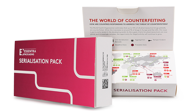 Essentra Packaging’s newly developed packaging designs for serialization. Photo: Essentra Packaging