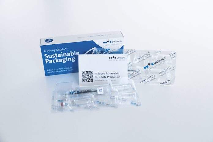 The system by Uhlmann makes it possible to switch from classic PVC blisters to more sustainable mono-material packaging made of PE. Copyright Uhlmann